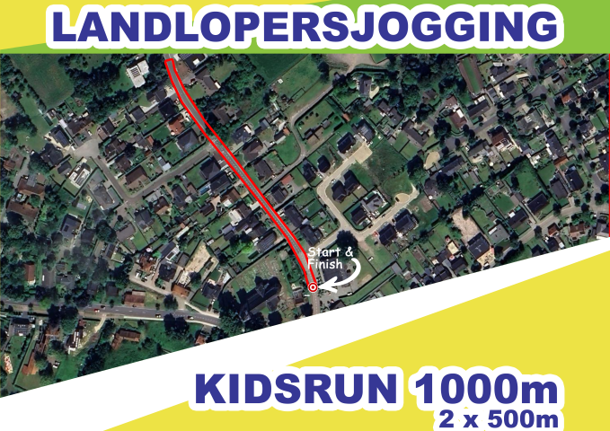 Landlopersjogging parcours 1000m