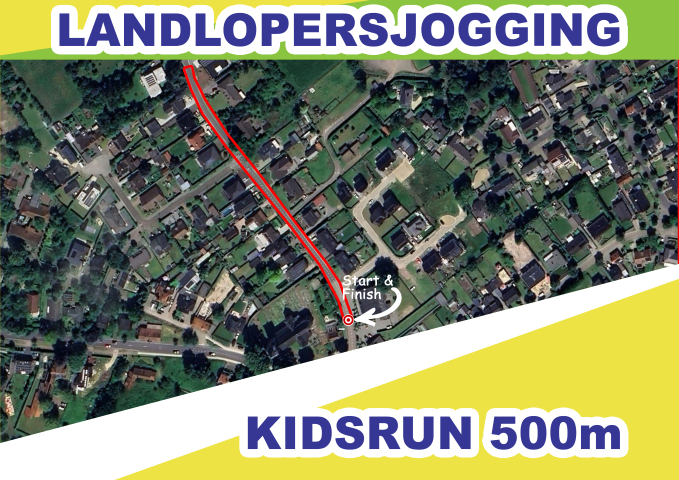 Landlopersjogging parcours 500m
