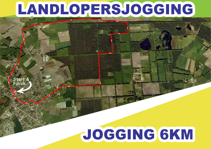 Landlopersjogging parcours 6km